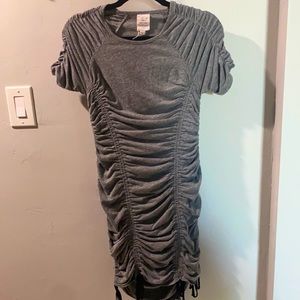 Cinq a Sept Medium Grey Ruched Dress